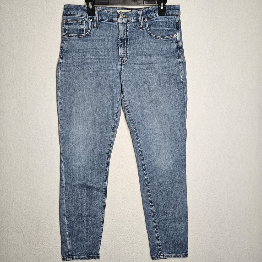 Madewell High Rise Skinny Jeans Medium Wash Blue Stretch 5-Pocket Size 31